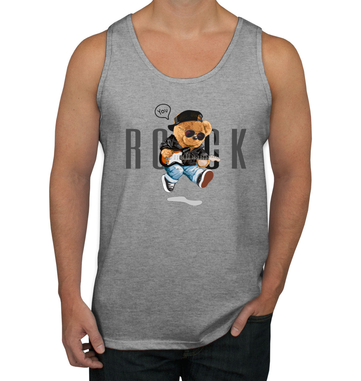 Teddy Bear Rock Men's Tank Top