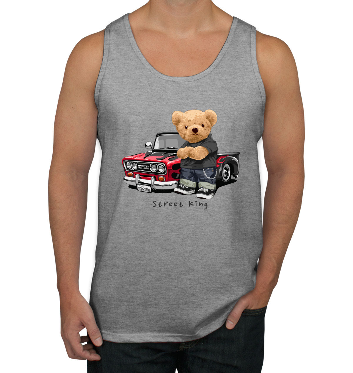 Teddy Bear Street King Men's Tank Top