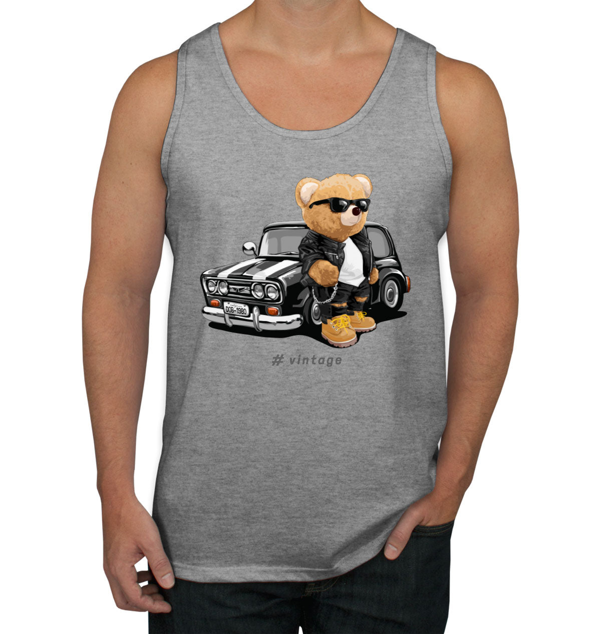Teddy Bear Vintage Men's Tank Top