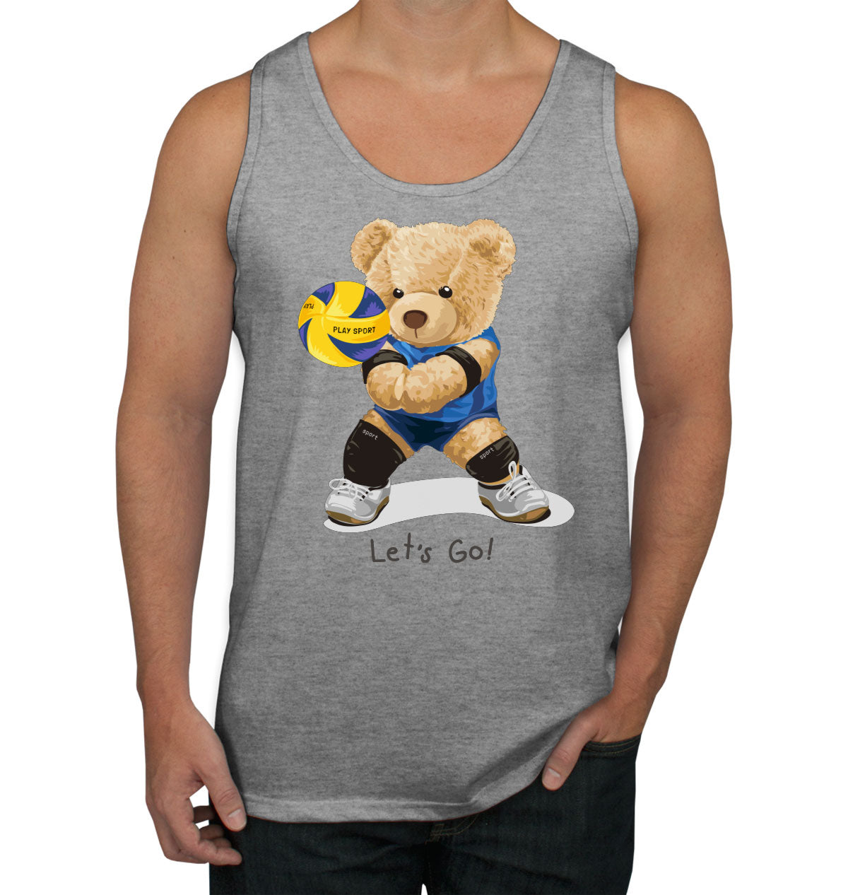 Teddy Bear Volleyball Men's Tank Top