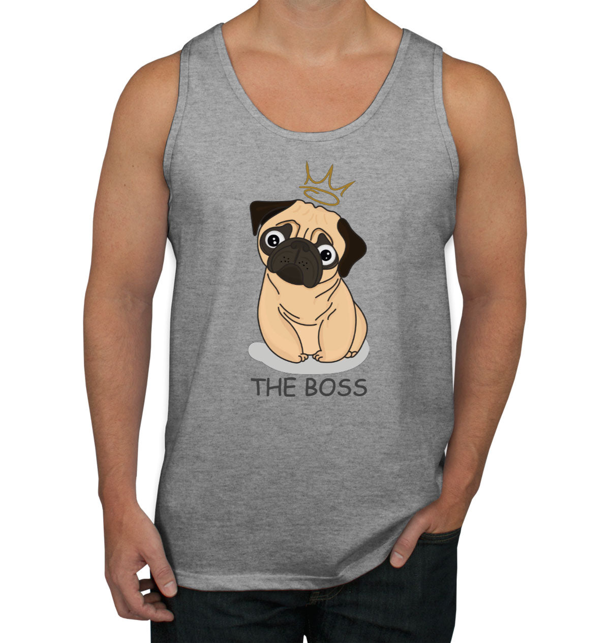 The Boss Pug Men's Tank Top