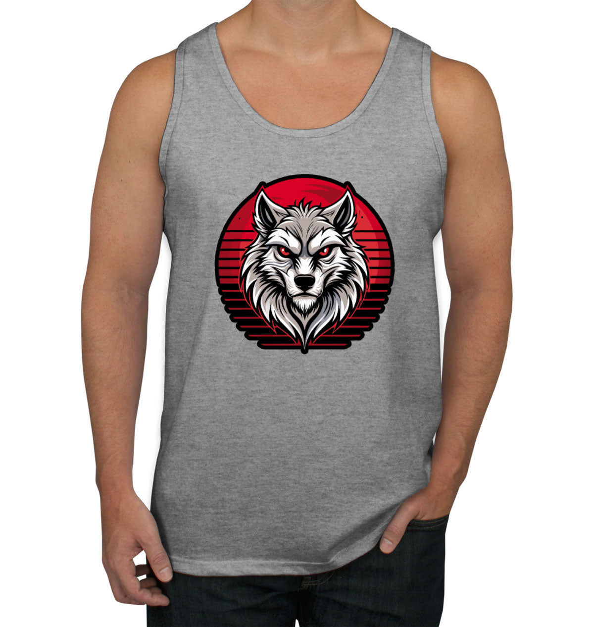Wolf Head Men's Tank Top