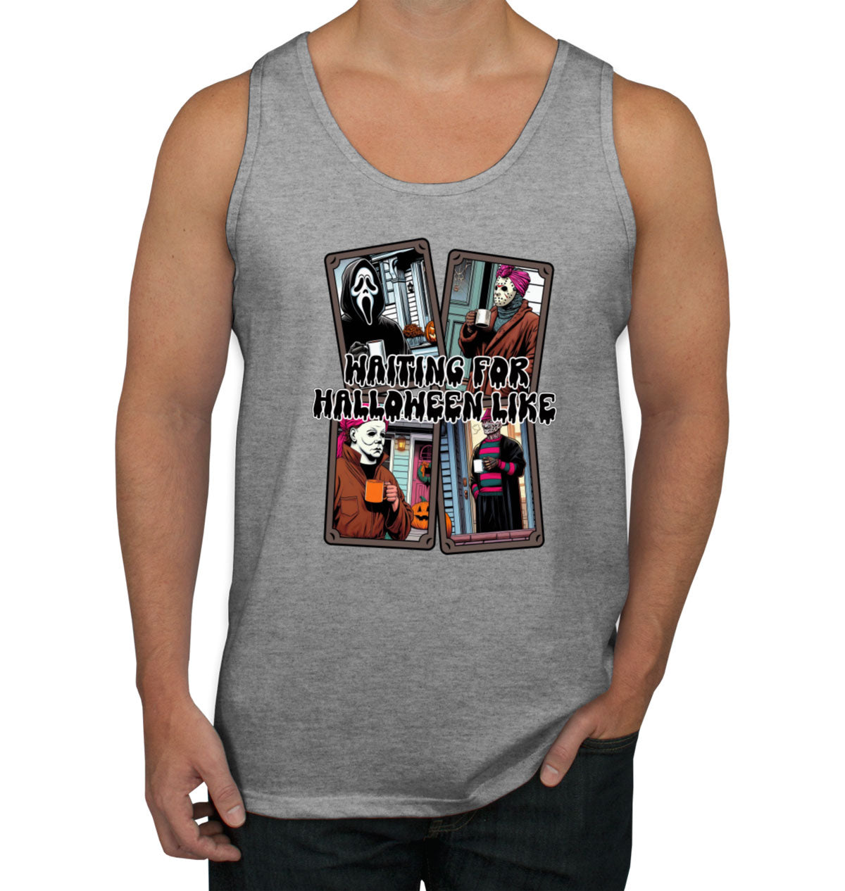 Waiting For Halloween Like Men's Tank Top