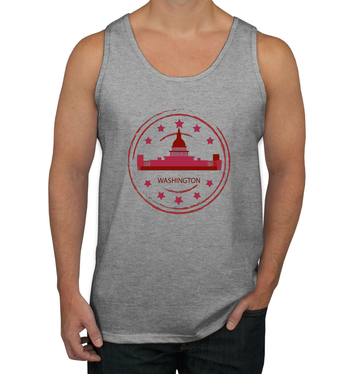 Washington Stamp Men's Tank Top