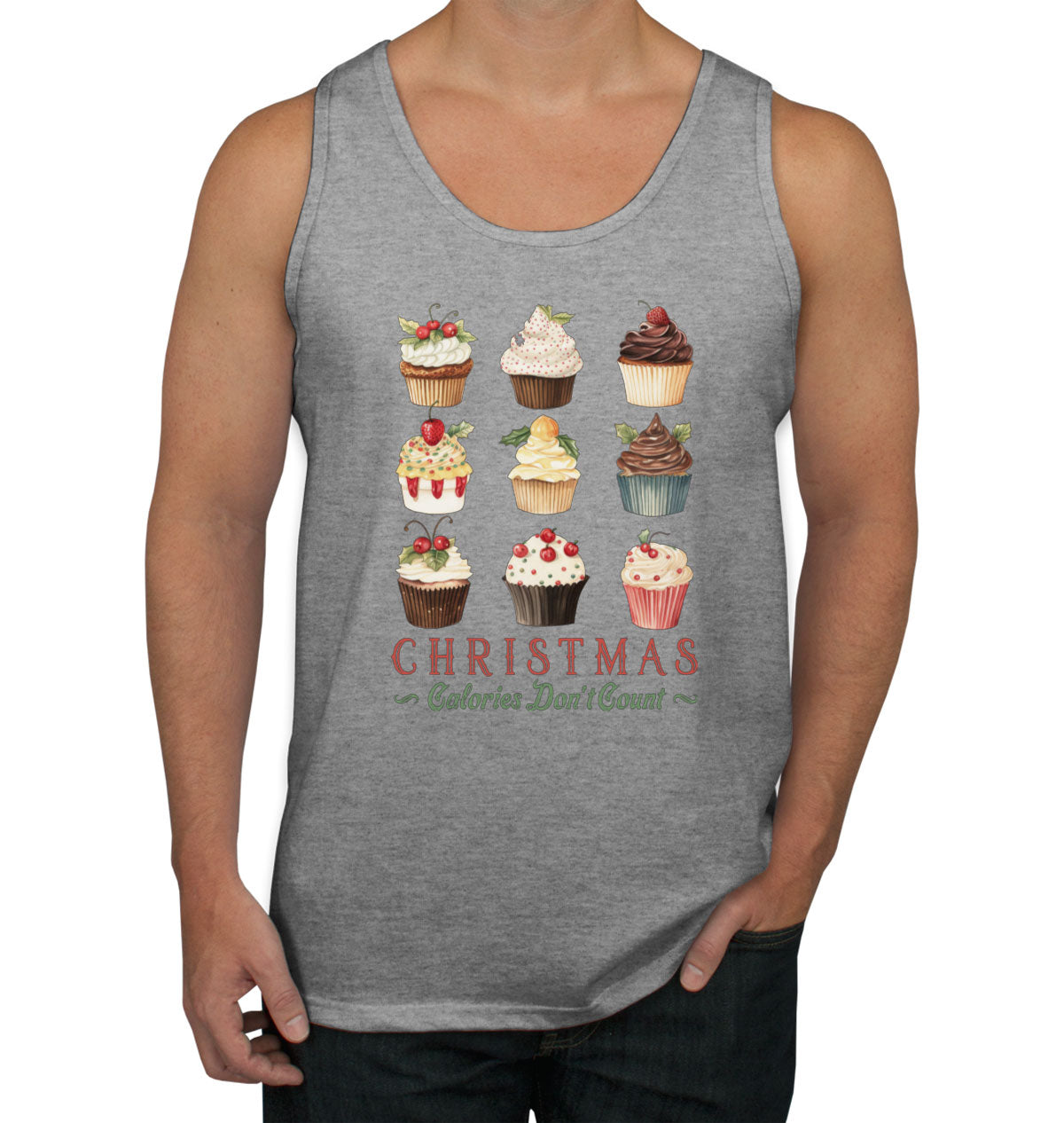 Christmas Calories Don't Count Men's Tank Top