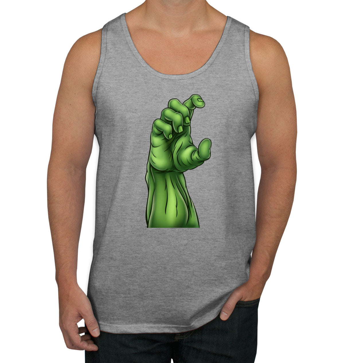 Zombie Monster Hand Halloween Men's Tank Top