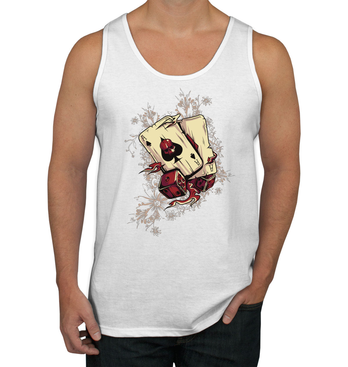 Ace Of Spaces Of Death And Dice Men's Tank Top