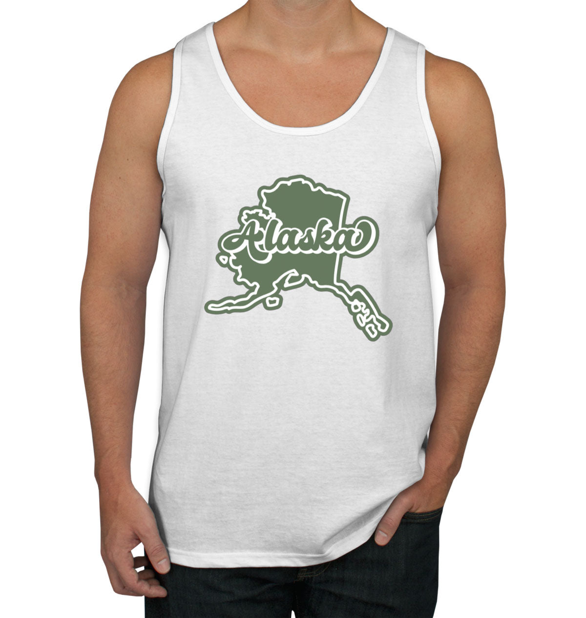 Alaska Map Men's Tank Top