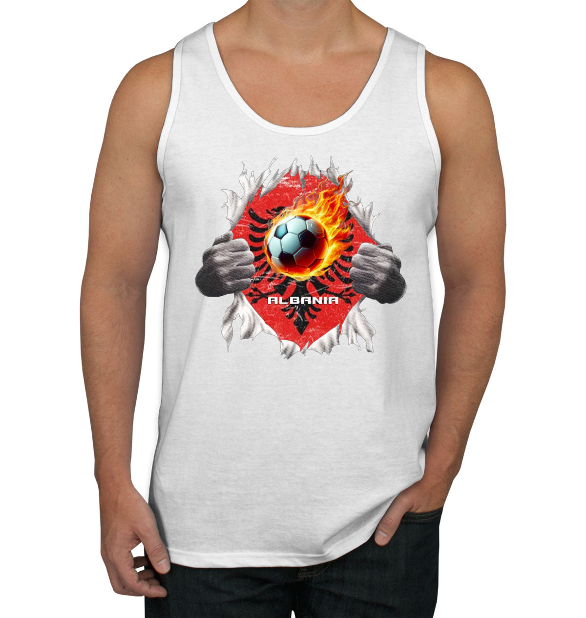 Albania Euro Cup Soccer Football Men's Tank Top