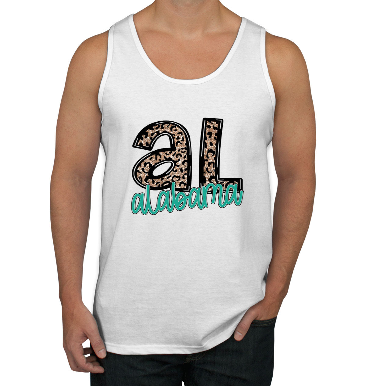 Alabama State Abbreviation Men's Tank Top