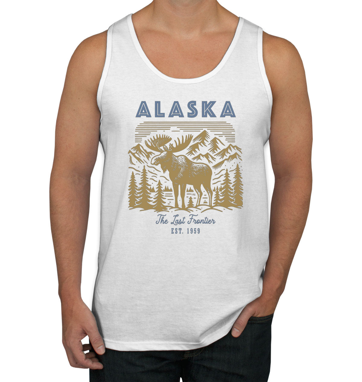 Alaska State Vintage Men's Tank Top