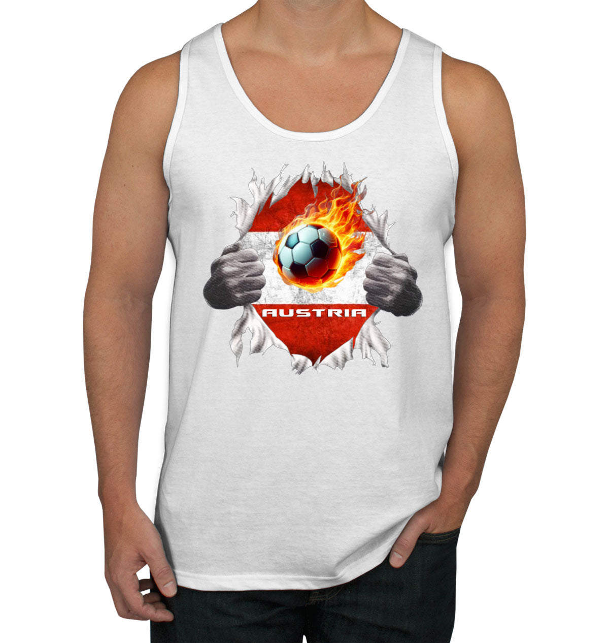Austria Euro Cup Soccer Football Men's Tank Top