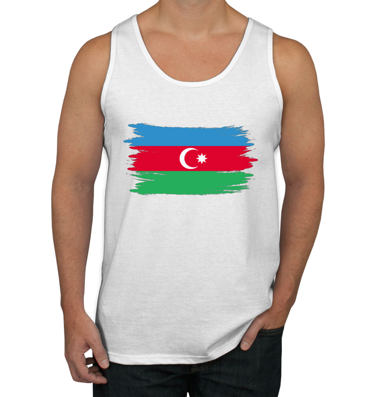 Azerbaijan Flag Men's Tank Top