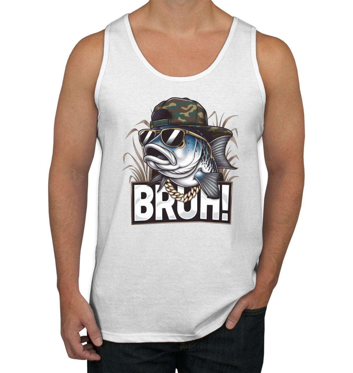 Funny Bass Fishing Men's Tank Top
