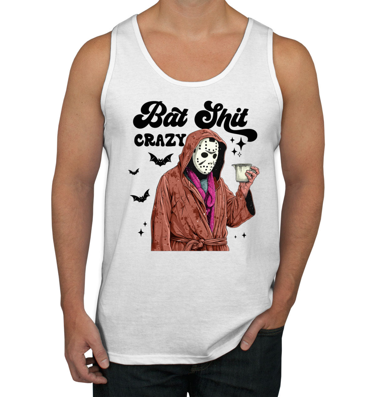 Bat Shit Crazy Jason Halloween Men's Tank Top