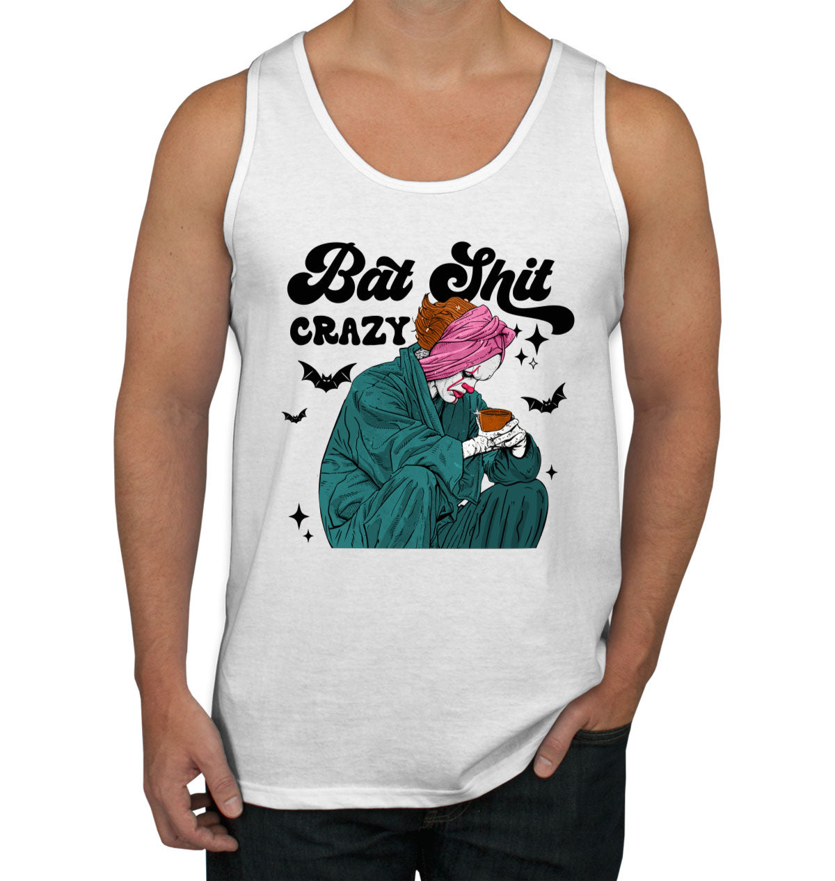 Bat Shit Crazy Pennywise Halloween Men's Tank Top