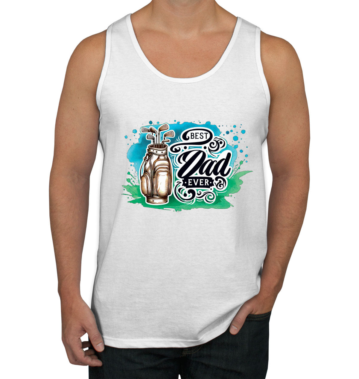 Best Dad Ever Golf Father's Day Men's Tank Top