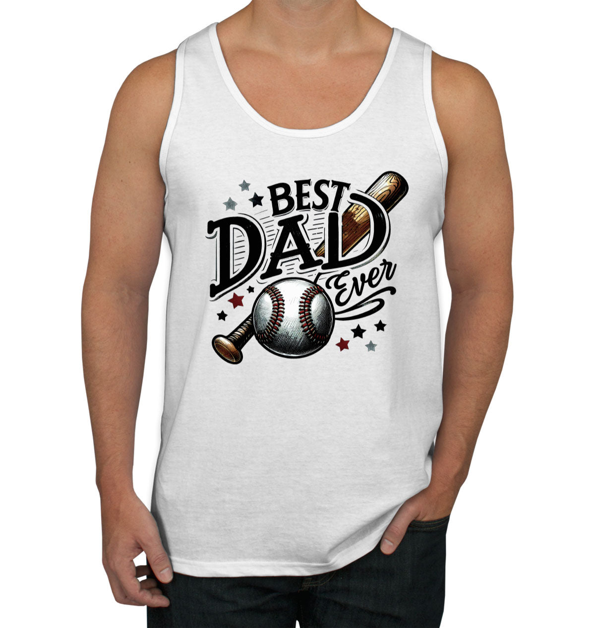 Best Dad Ever Baseball Father's Day Men's Tank Top