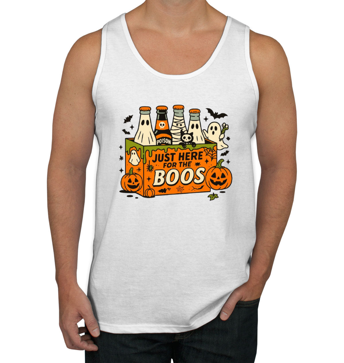 Just Here For The Boos Halloween Men's Tank Top