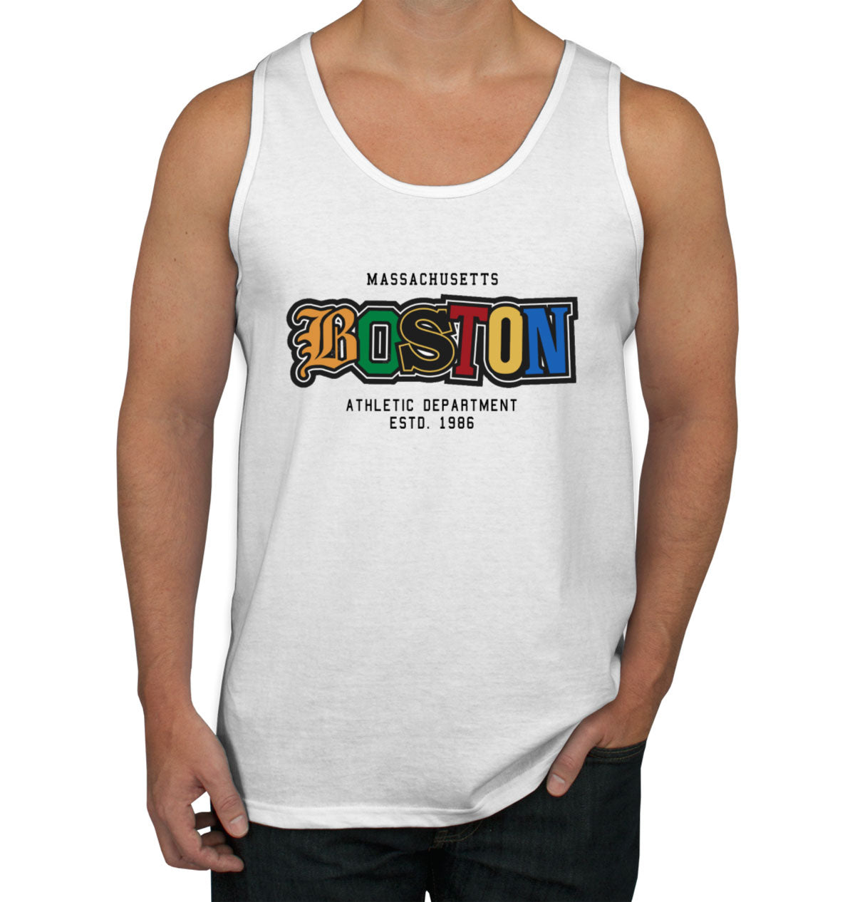 Boston Massachusetts Men's Tank Top