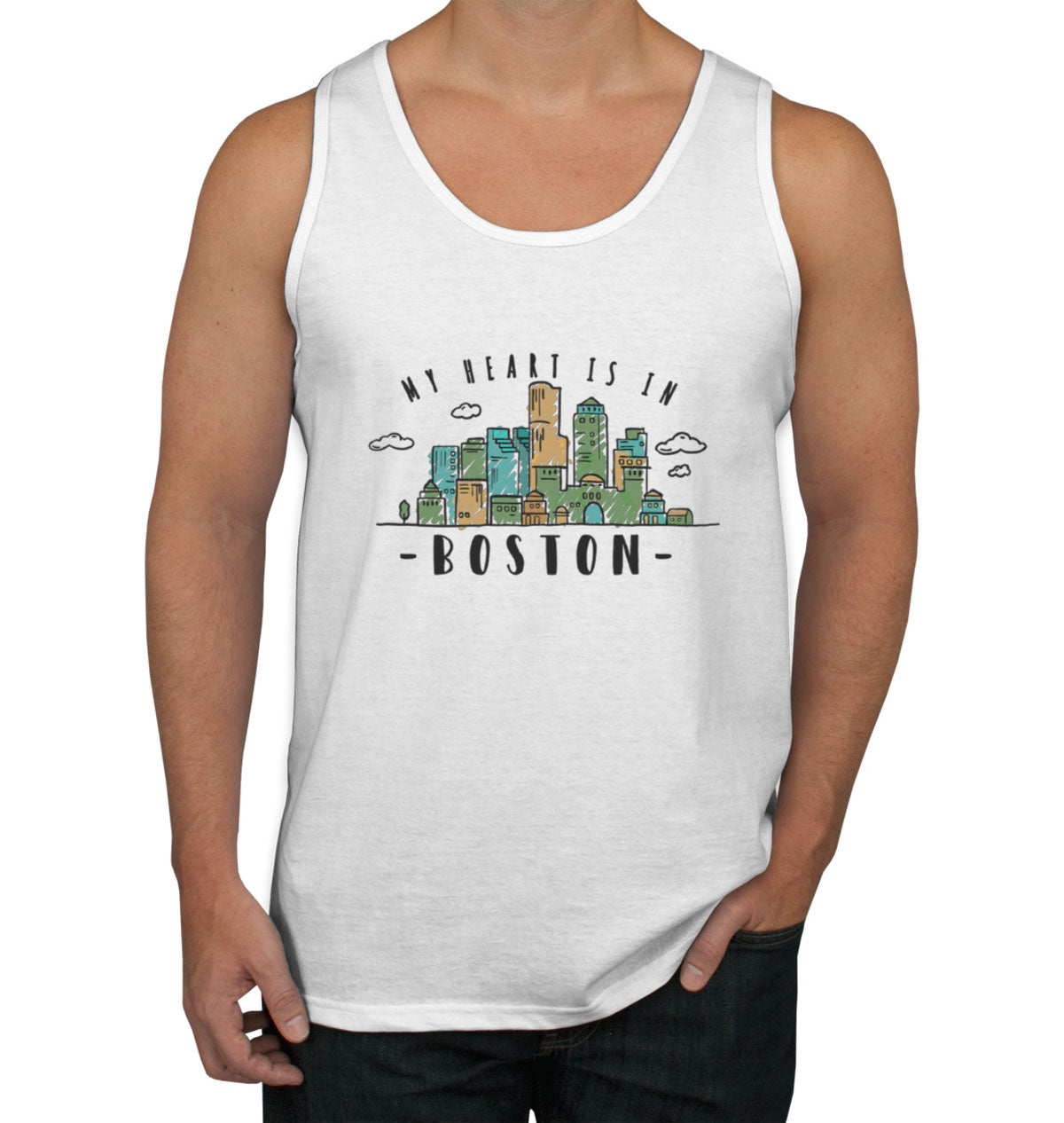 Boston Skyline Men's Tank Top