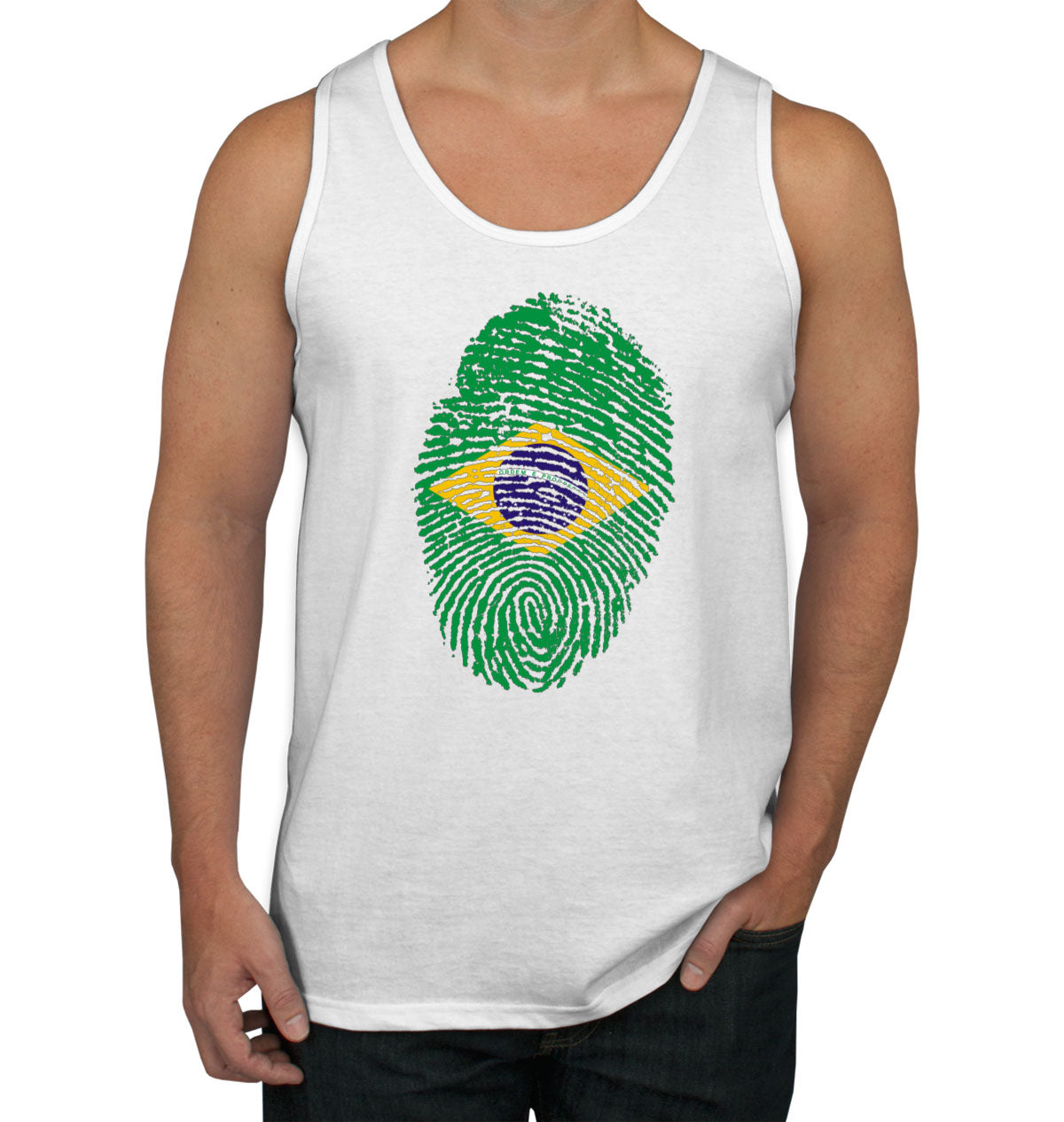 Brazil Fingerprint Men's Tank Top