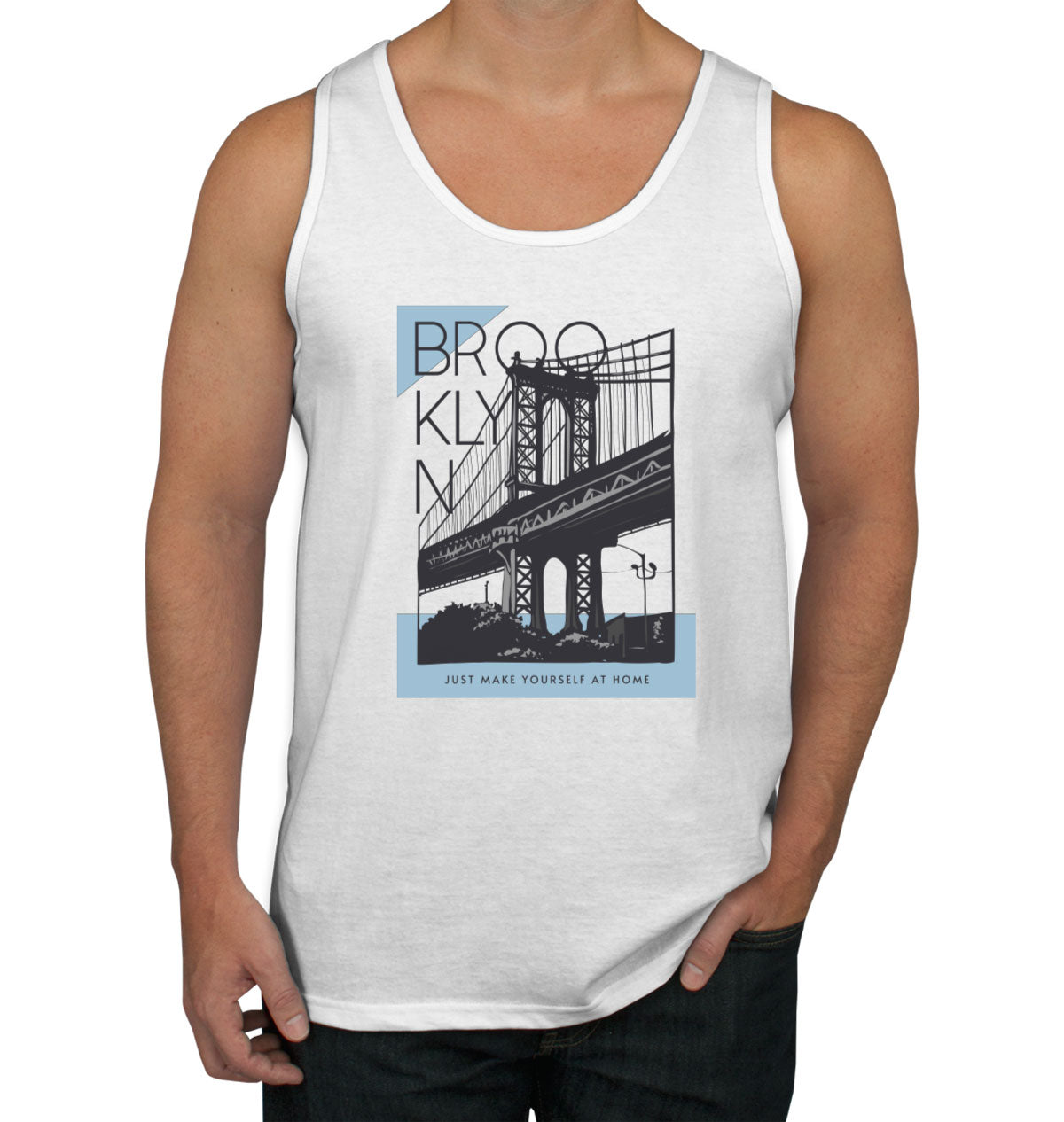 Brooklyn New York Just Make Yourself At Home Men's Tank Top