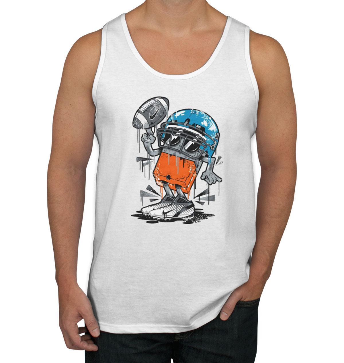 Monster Football Player Men's Tank Top