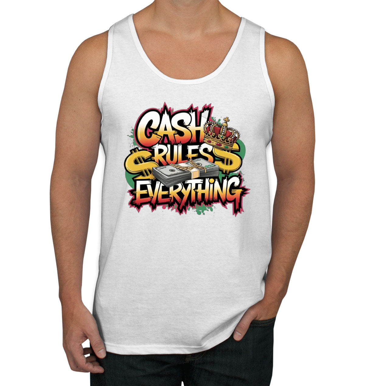 Cash Rules Everything Men's Tank Top