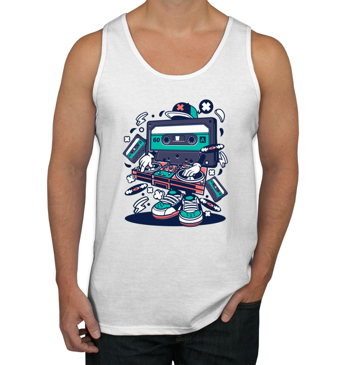 Cassette Disc Jockey Men's Tank Top