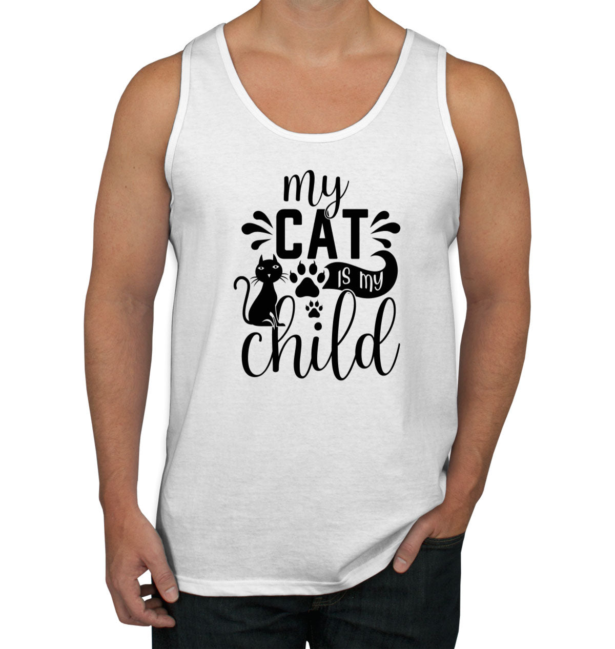 My Cat Is My Child Men's Tank Top