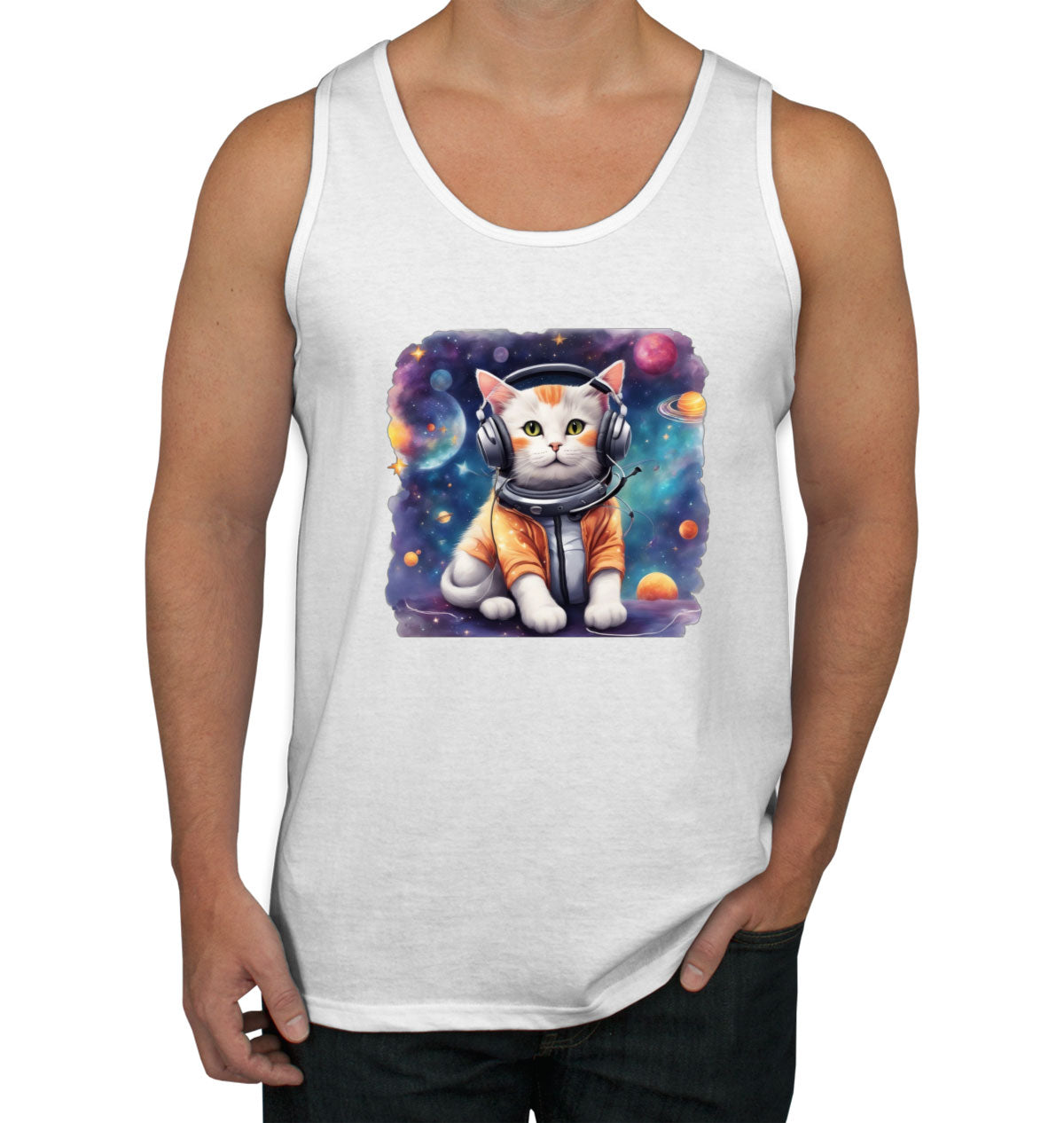 Cat In Space Men's Tank Top