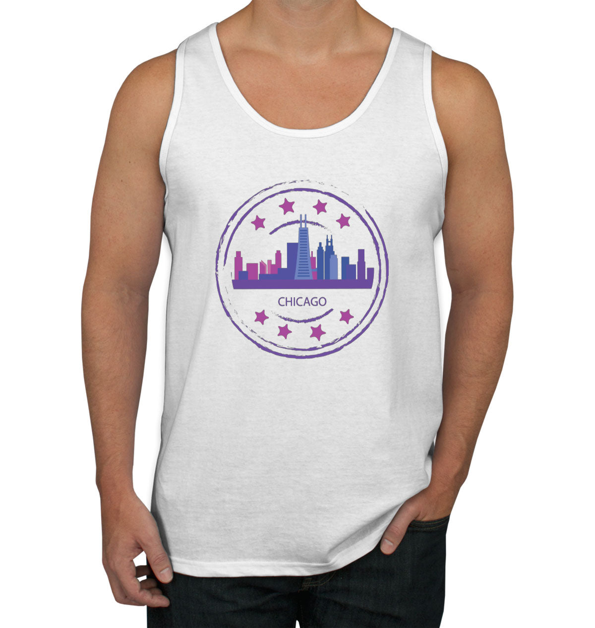 Chicago Stamp Men's Tank Top