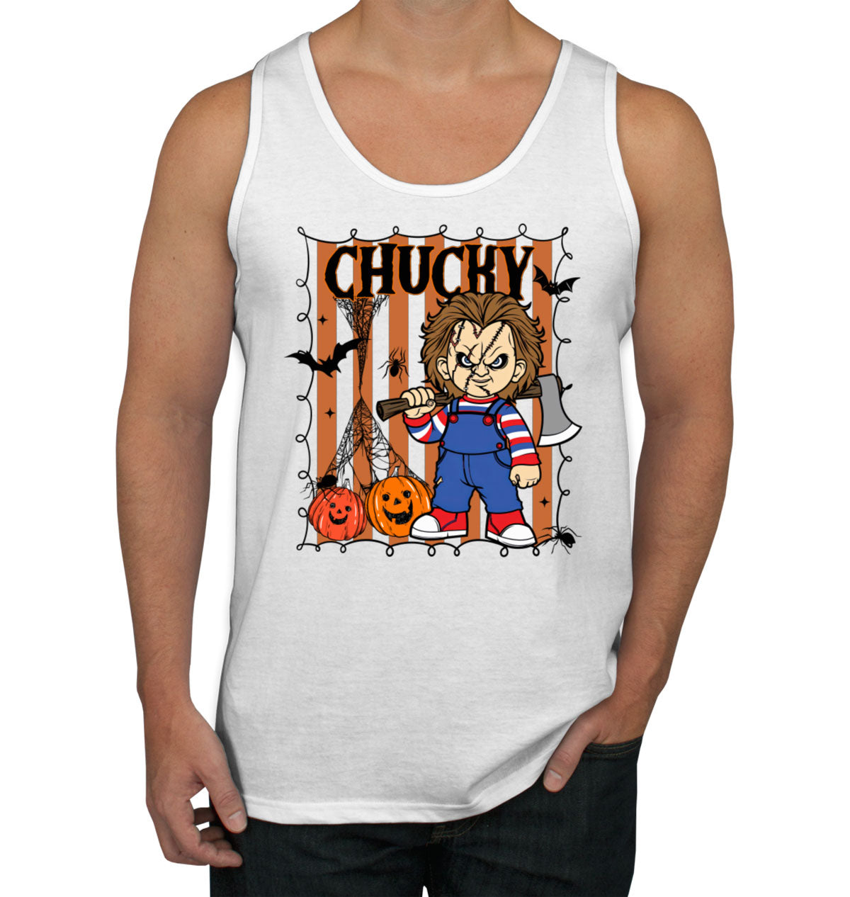 Chucky Horror Movie Character Halloween Men's Tank Top