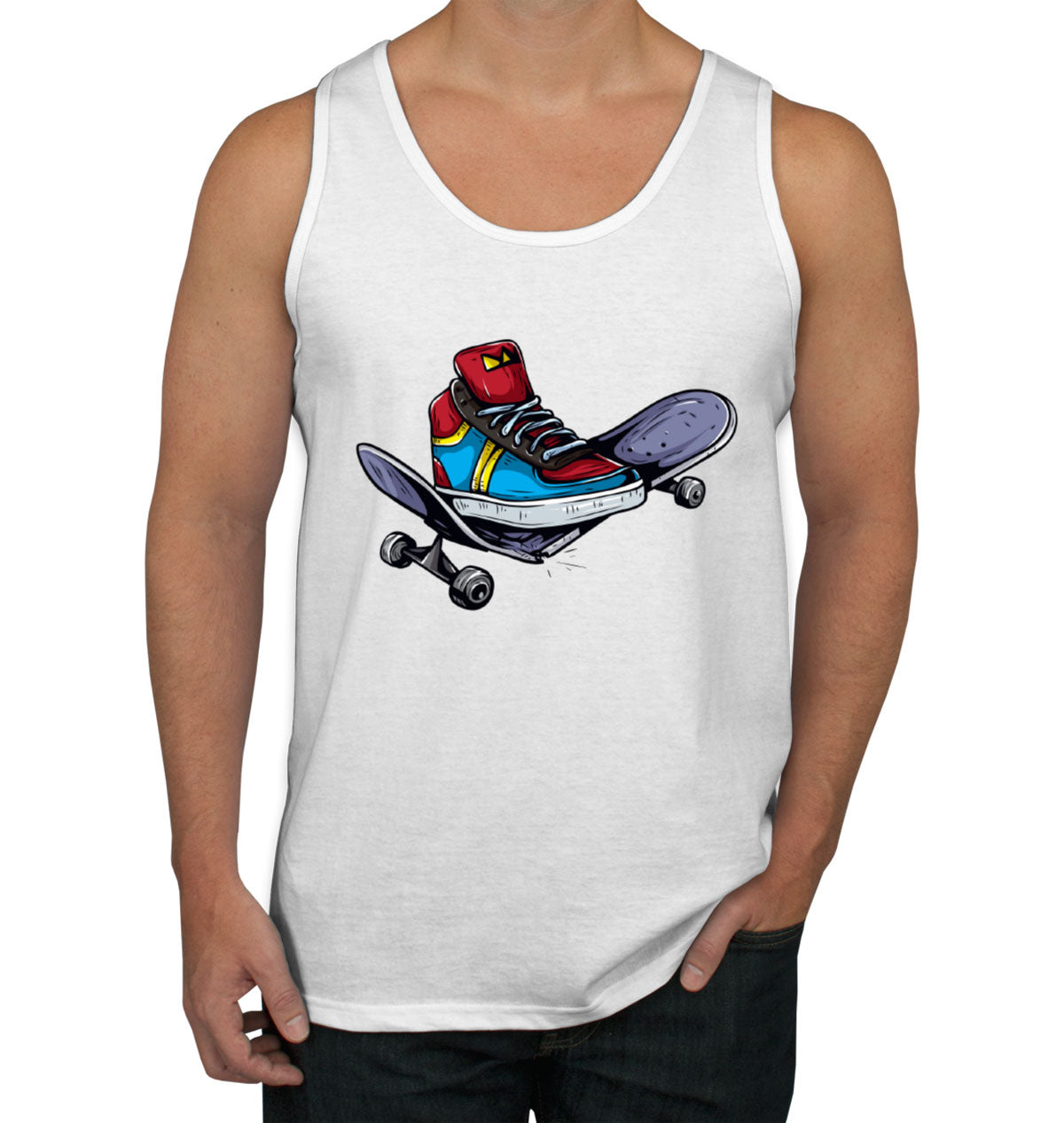 Sneaker Skateboard Men's Tank Top
