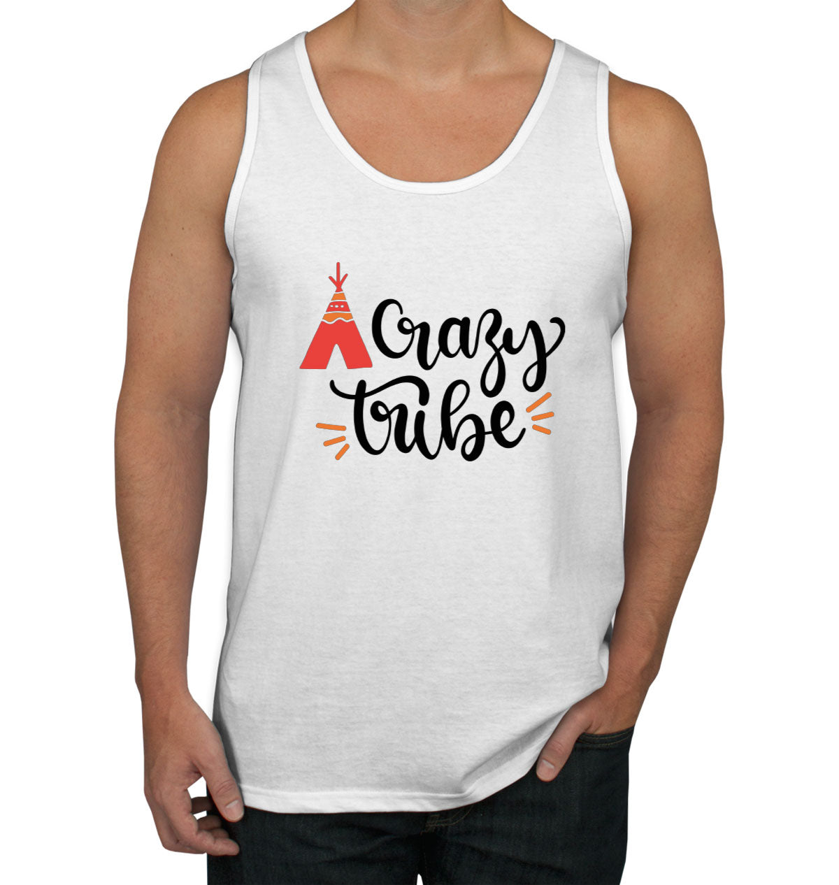 Crazy Tribe Camping Men's Tank Top