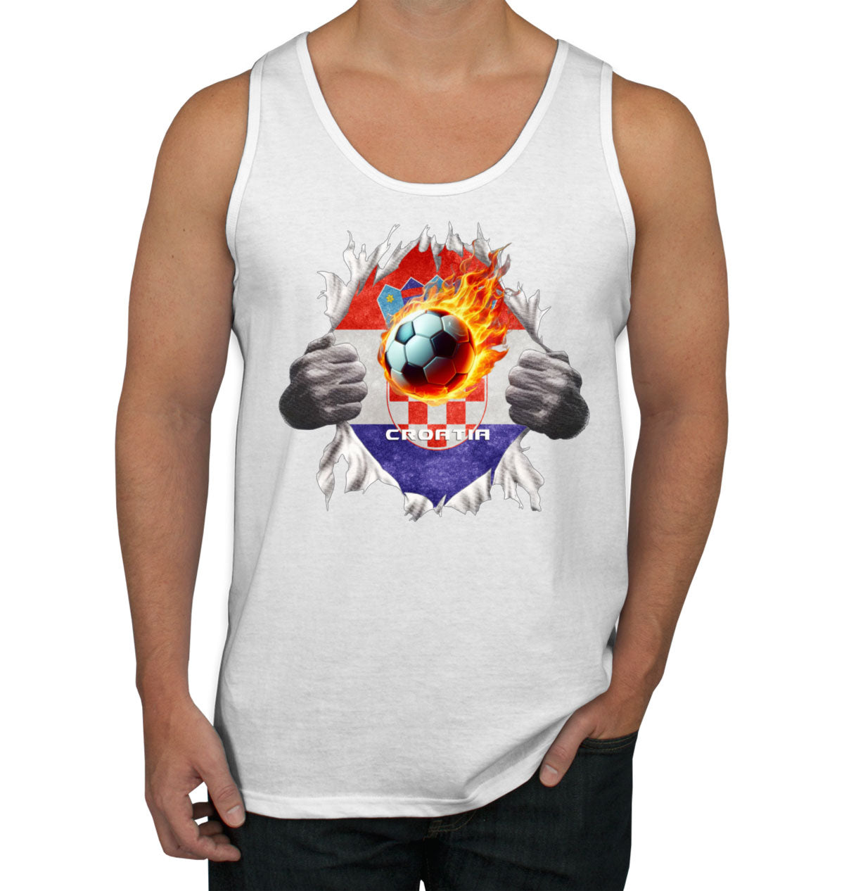 Croatia Euro Cup Soccer Football Men's Tank Top