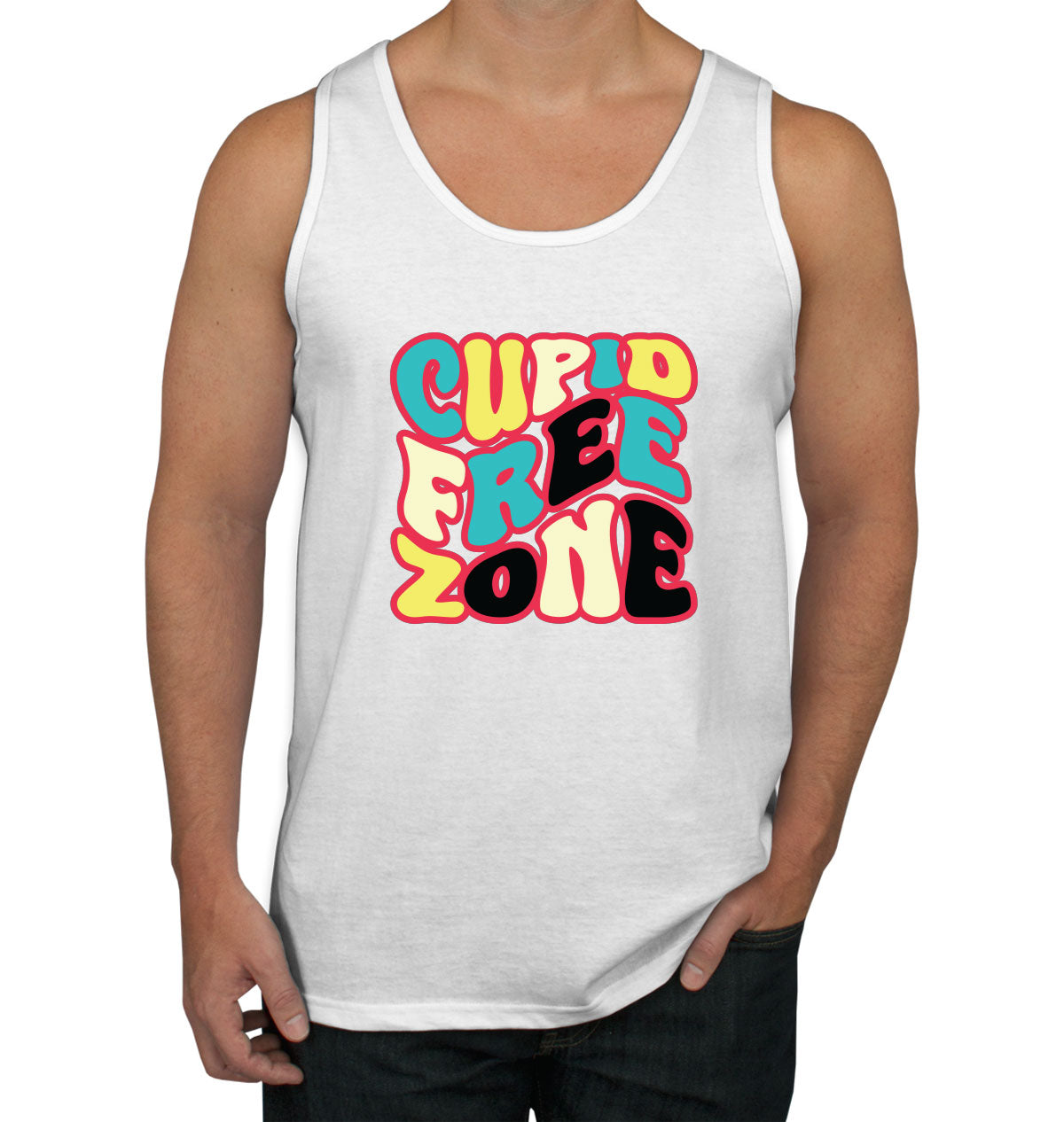 Cupid Free Zone Men's Tank Top