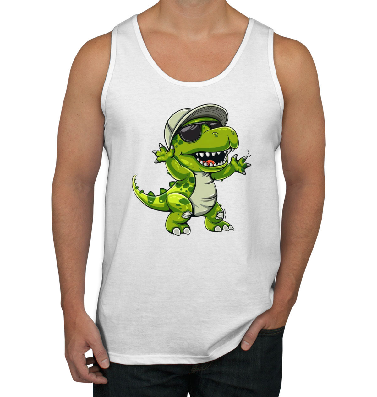 Dabbing Dinosaur Men's Tank Top
