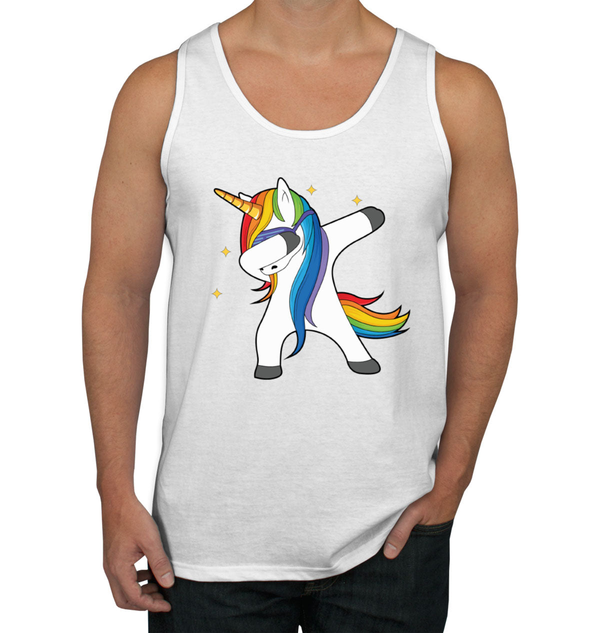Dabbing Unicorn Men's Tank Top
