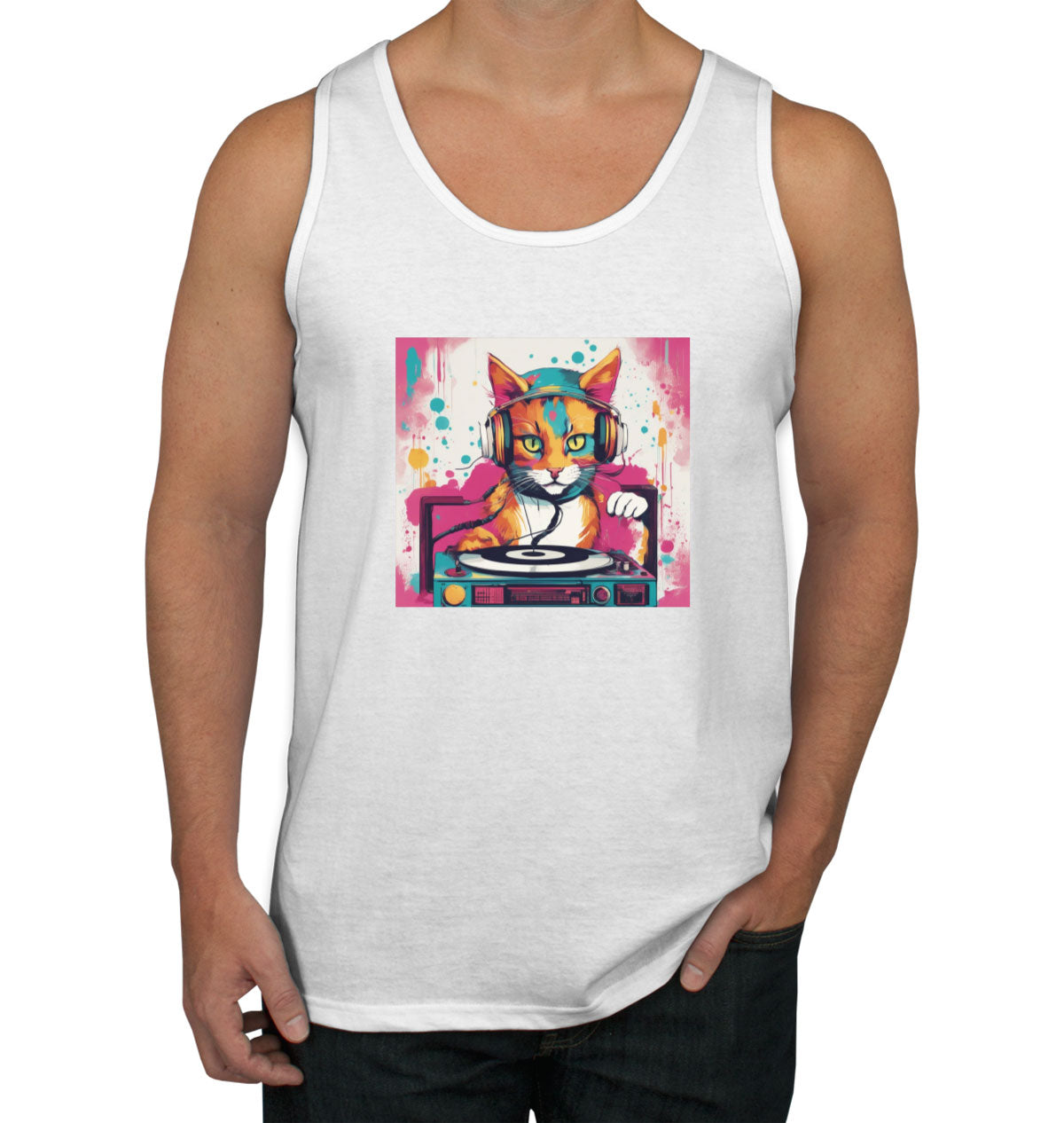 Dj Cat Men's Tank Top