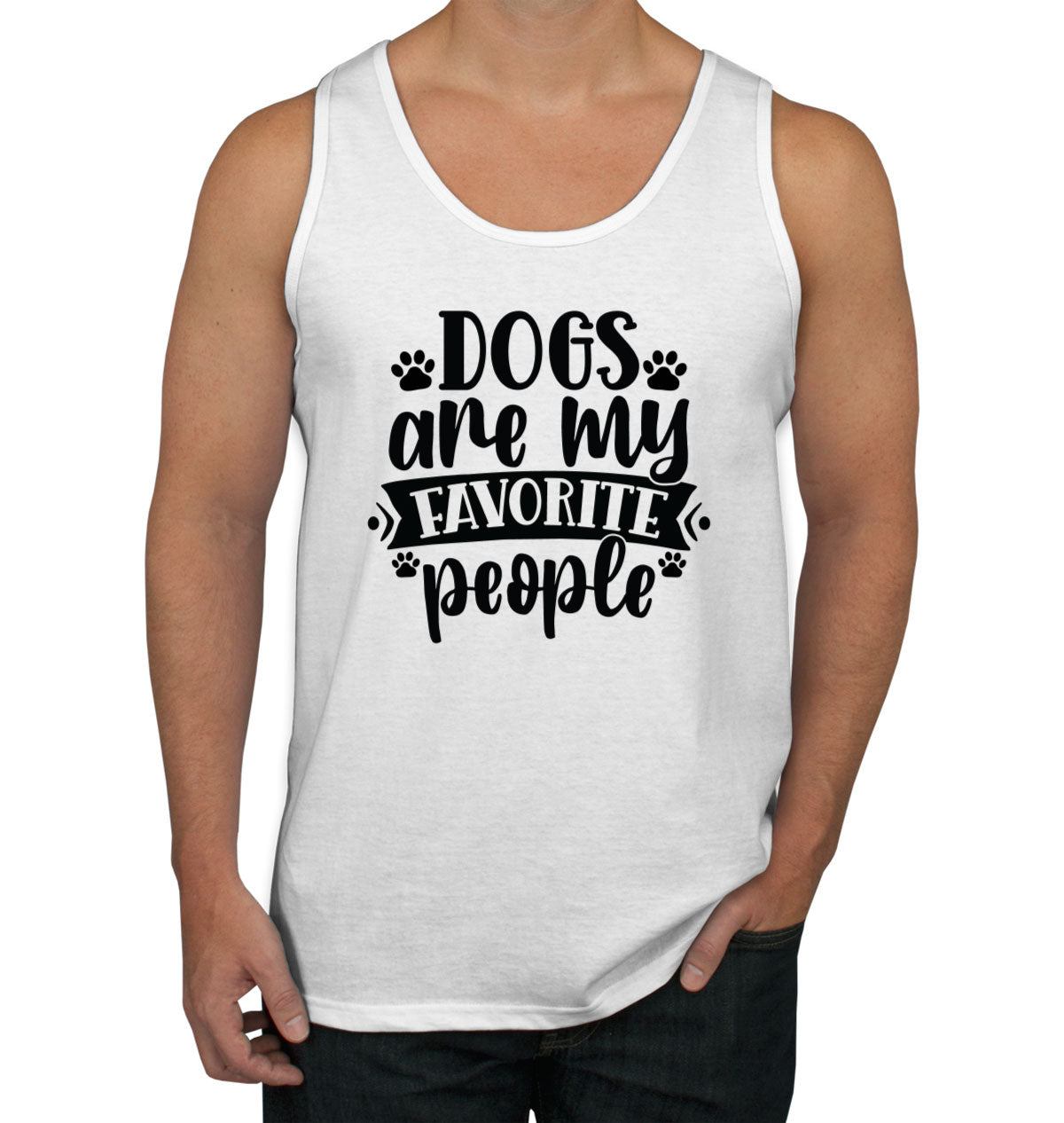 Dogs Are My Favorite People Men's Tank Top