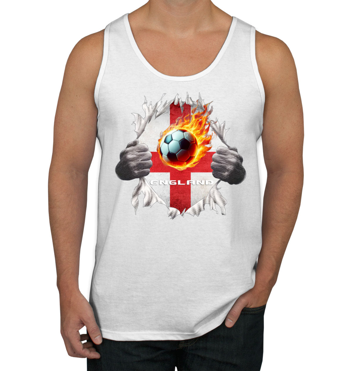 England Euro Cup Soccer Football Men's Tank Top