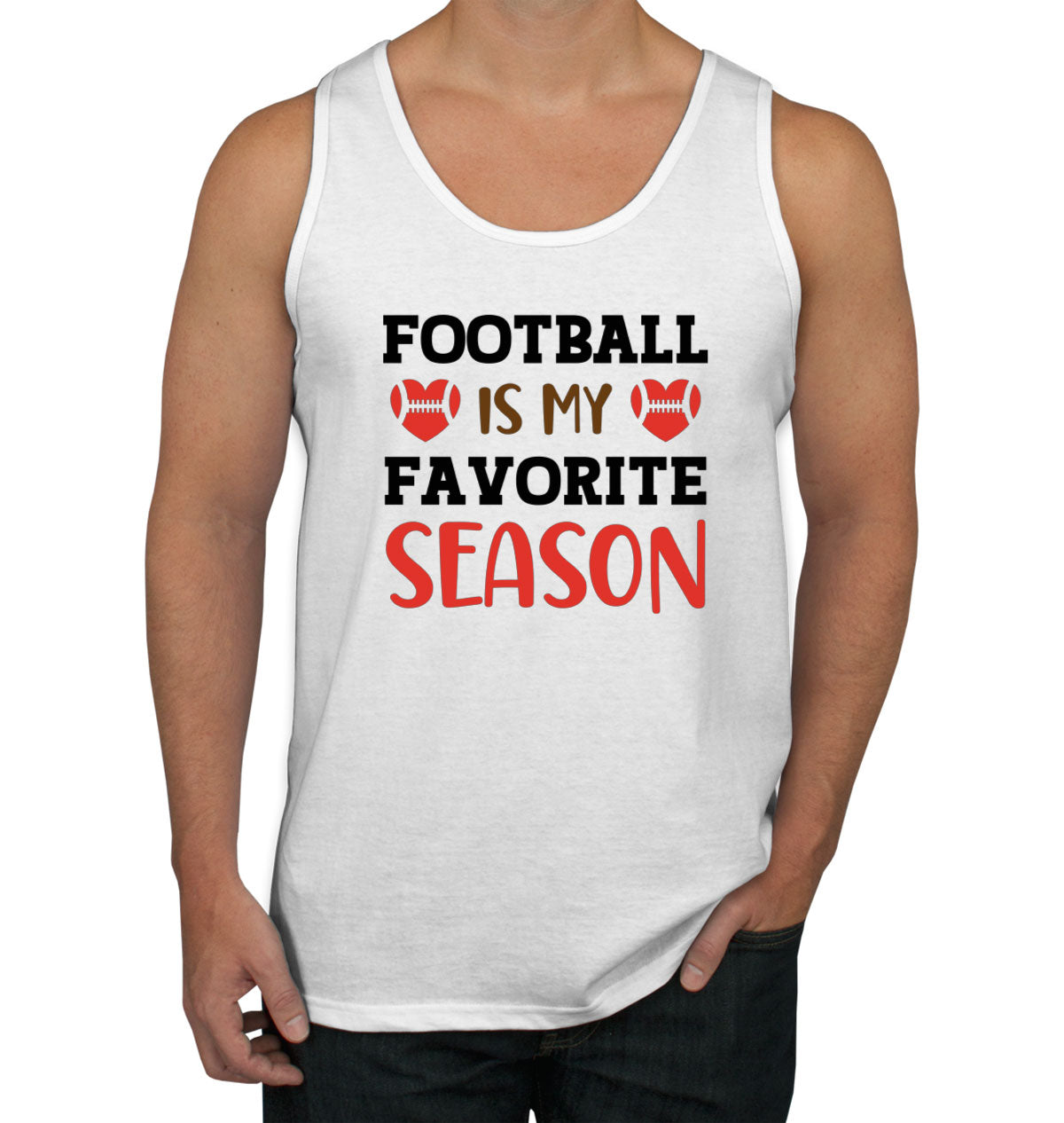 Footbal Is My Favorite Season Men's Tank Top
