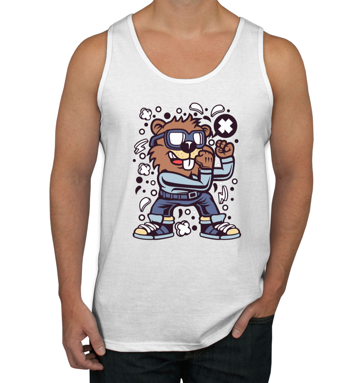 Fighter Beaver Men's Tank Top
