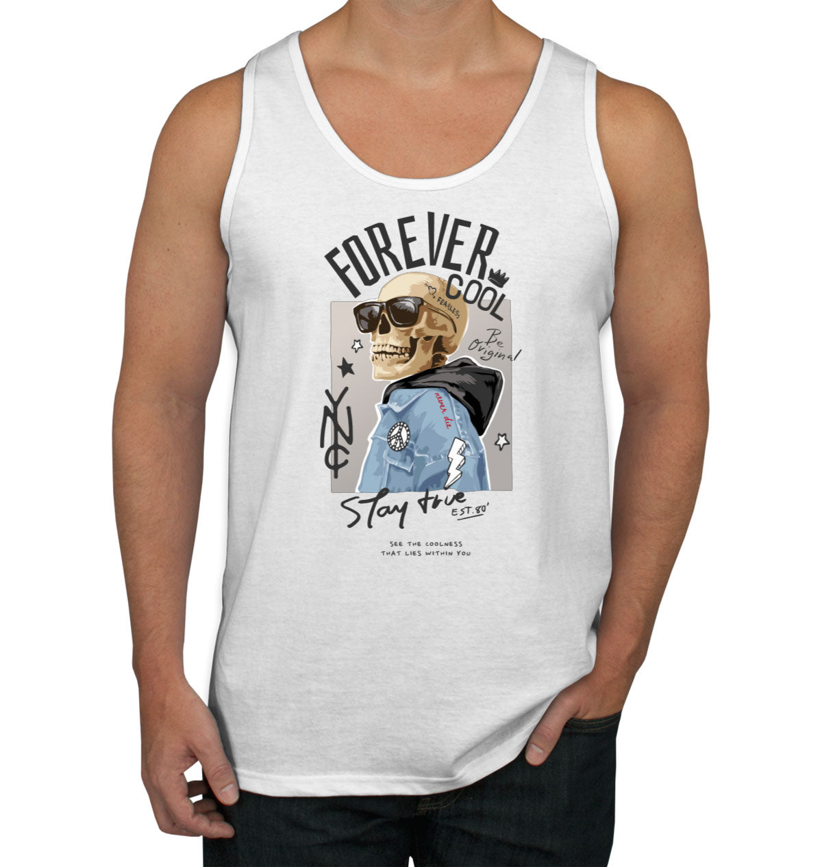 Forever Cool Skeleton Men's Tank Top