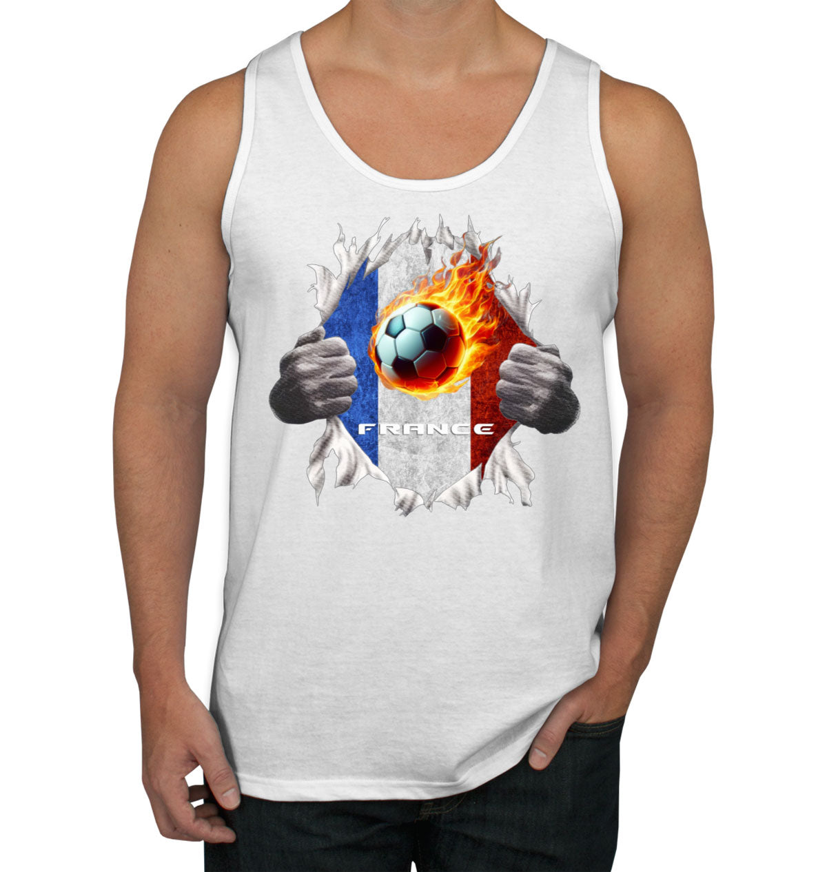 France Euro Cup Soccer Football Men's Tank Top