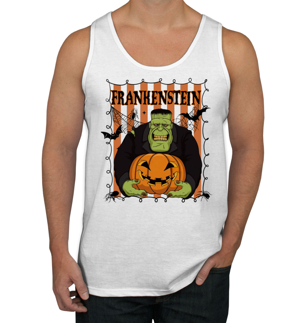 Frankenstein Horror Movie Character Halloween Men's Tank Top