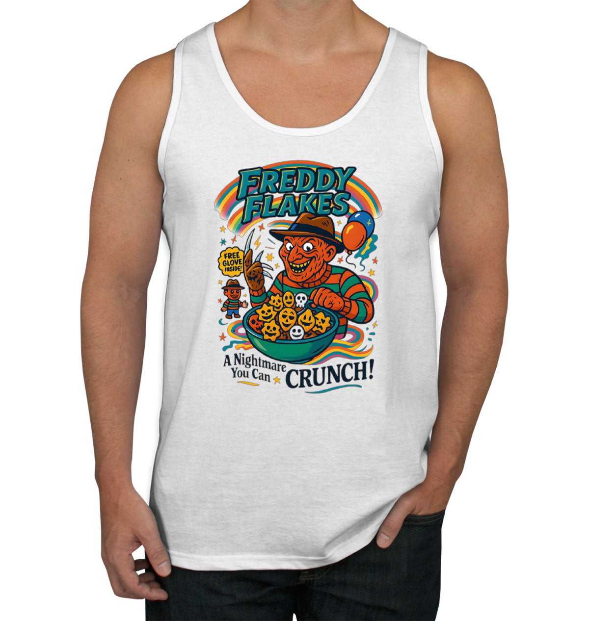 Freddy Flakes Halloween Men's Tank Top