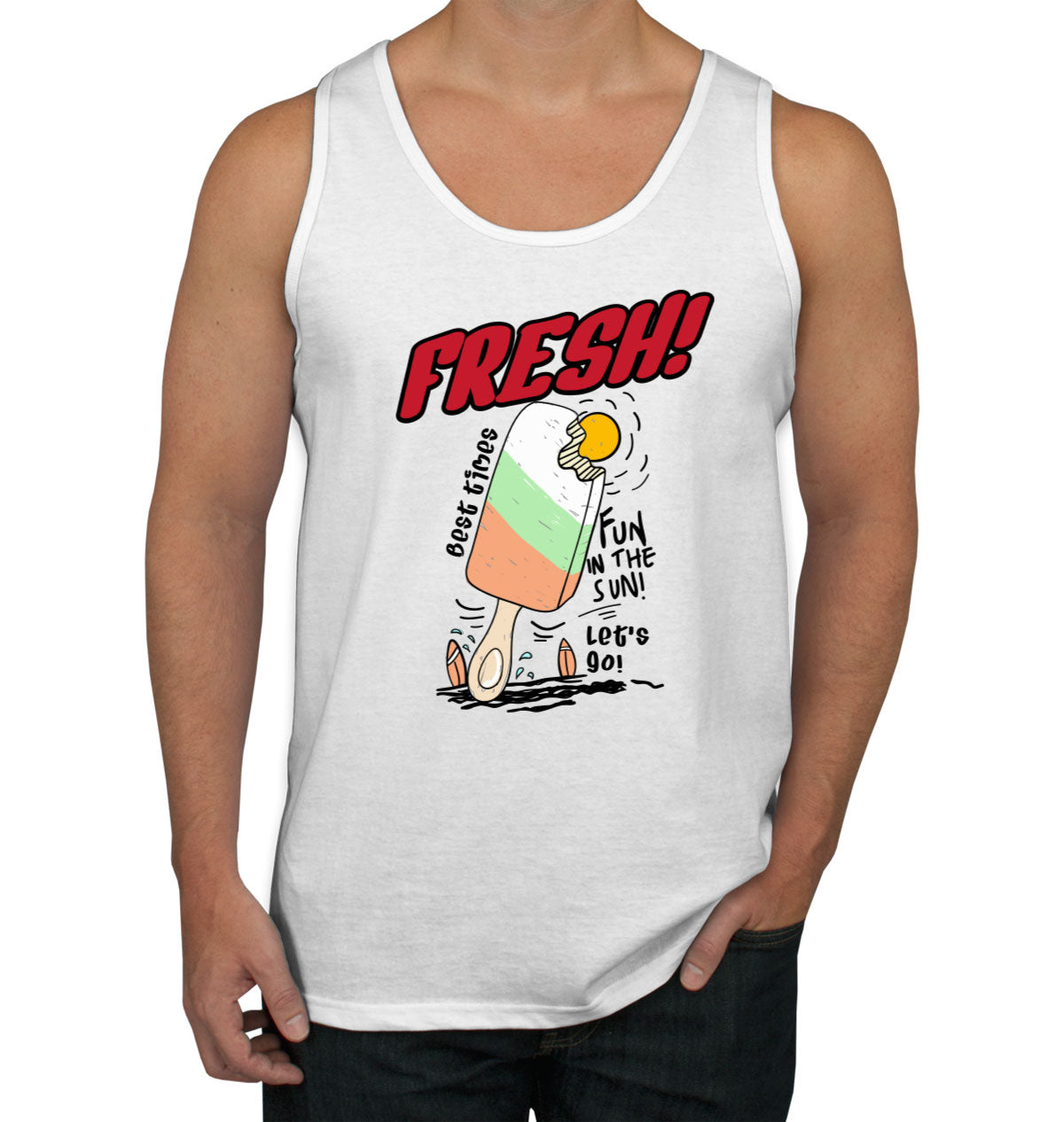 Fresh Ice Cream Men's Tank Top